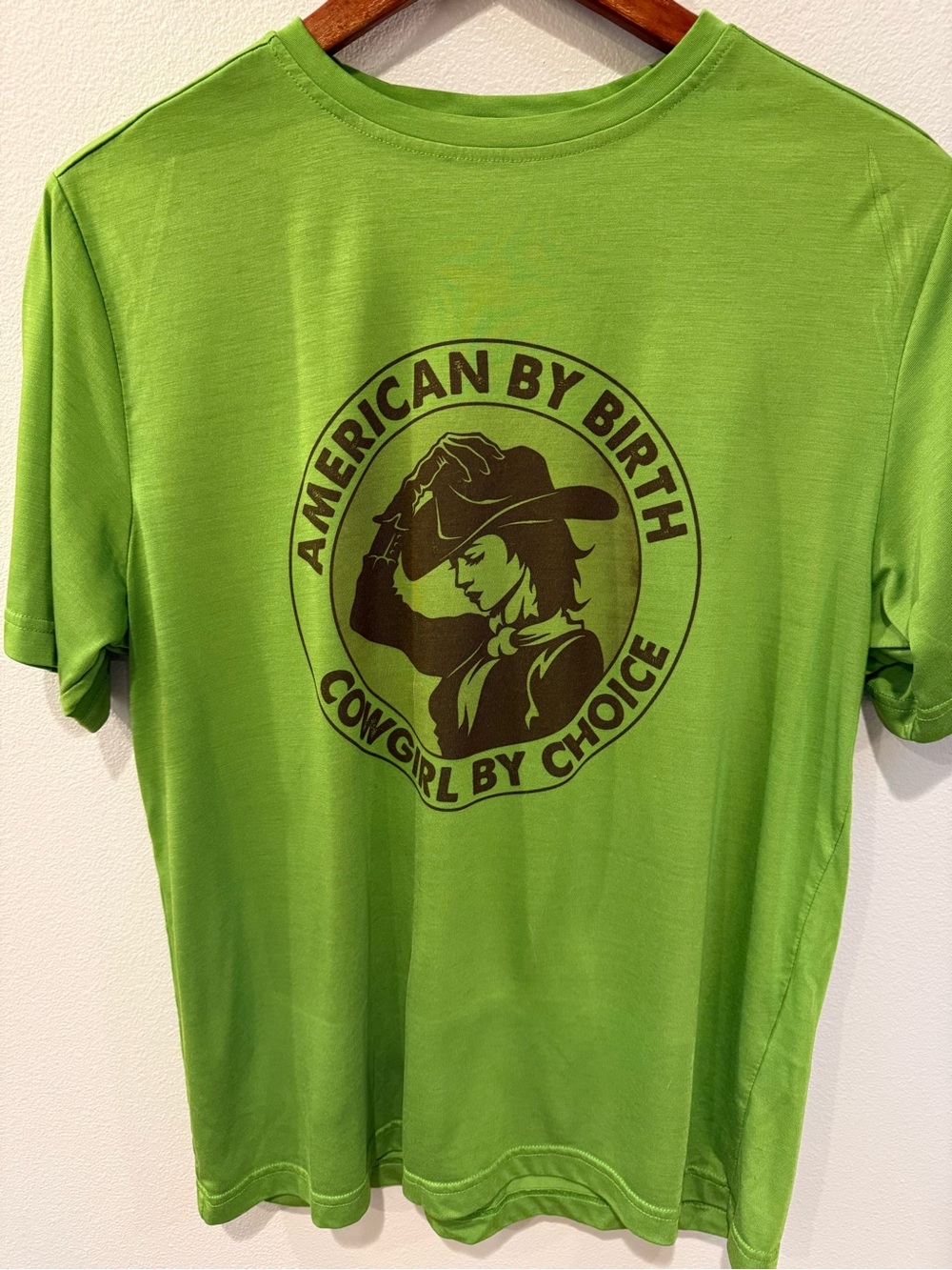 Cowgirl Graphic Tee - Green Short Sleeve